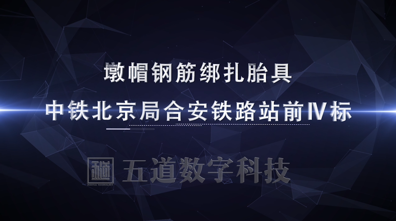 中铁北京局-合安铁路桐城段二分部施工-墩帽绑扎胎具3D作业施工交底